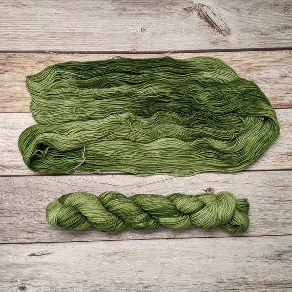 Sage || Green Tonal Hand Dyed Yarn || 50g Fingering Sock 75/25 Superwash  Merino Wool + Nylon