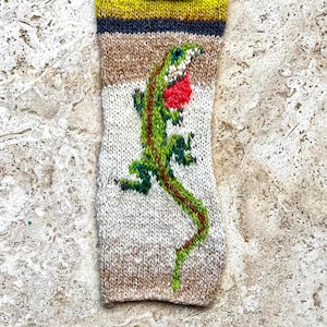 Green Anole Lizard Knitting Chart - Etsy