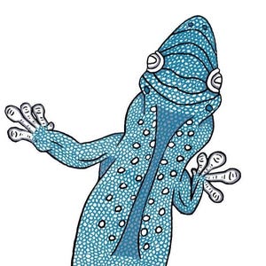 Hur man snider och bearbetar läder - Gold Dust Day Gecko-mönster