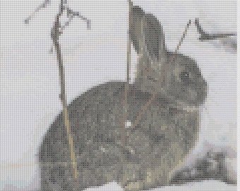 Rabbit Cross Stitch Pattern