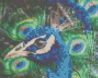 Peacock Cross Stitch Pattern