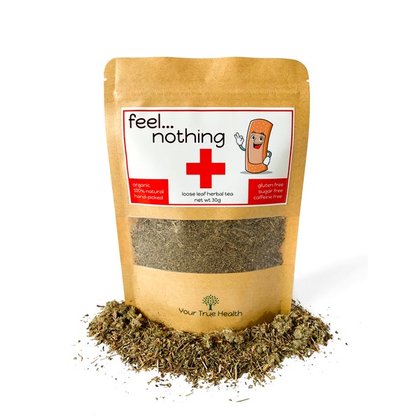 Feel Nothing - ORGANIC Loose Leaf Tea Blend  /// cat's claw - ironwort - st. john's wort ///