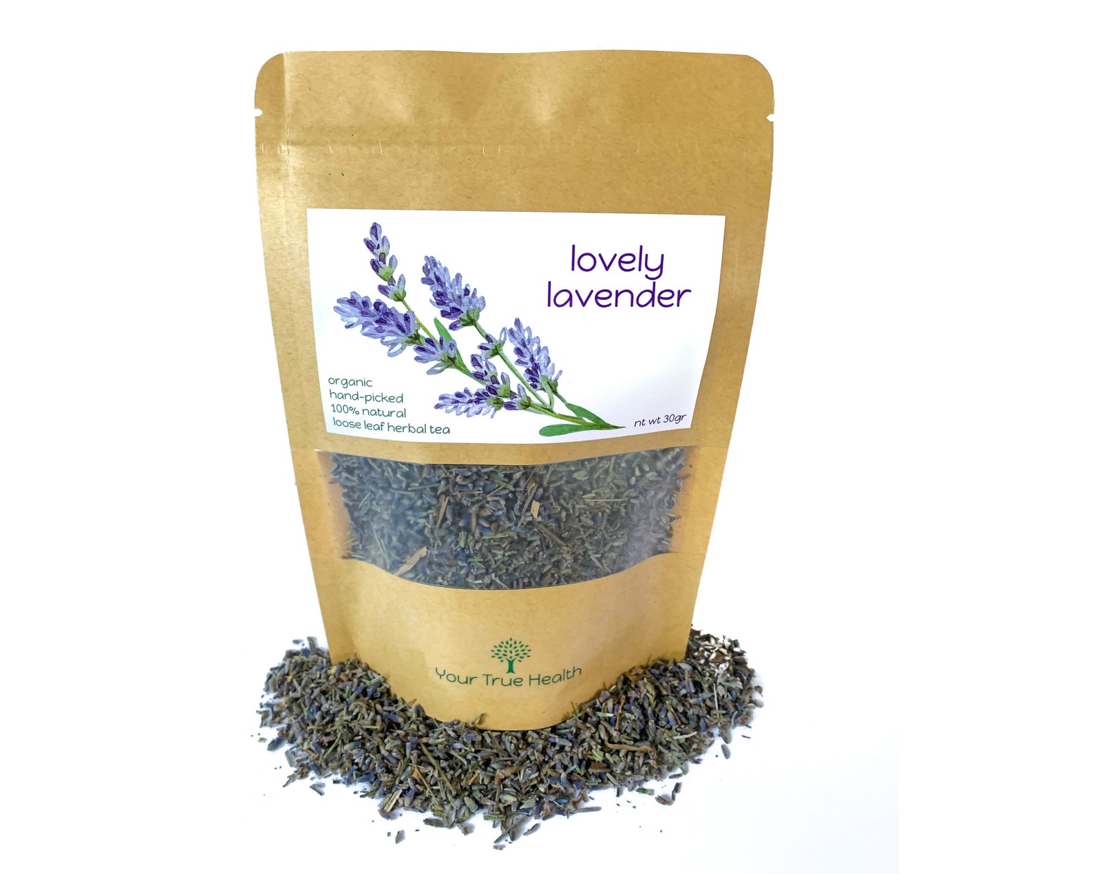 Lovely Lavender Tea european ORGANIC Loose Leaf Tea 100 Natural, Full
