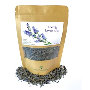 Lovely Lavender Tea (European) - ORGANIC Loose Leaf Tea - 100% Natural, Full Leaf - Caffeine Free