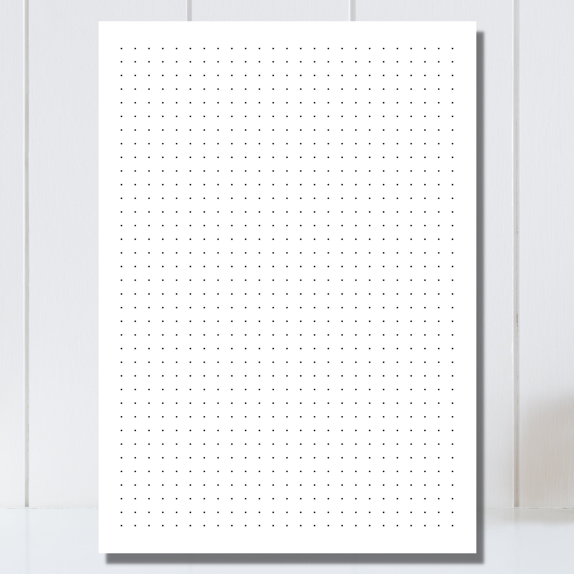 BULLET JOURNAL Dot Grid Paper, Dot Grid Paper Numbered Pages Printable,  Calligraphy Dot Grid Paper, 5mm Square Dot Grid, A4 A5 Letter PDF 