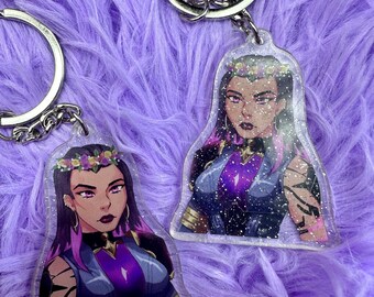 Reyna Keychain Valorant Reyna Cat Keychain - Etsy