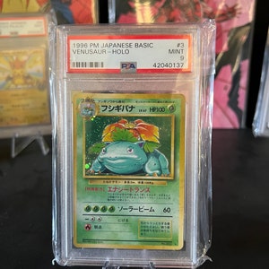 Base set Japanese Venusaur PSA 9 MINT