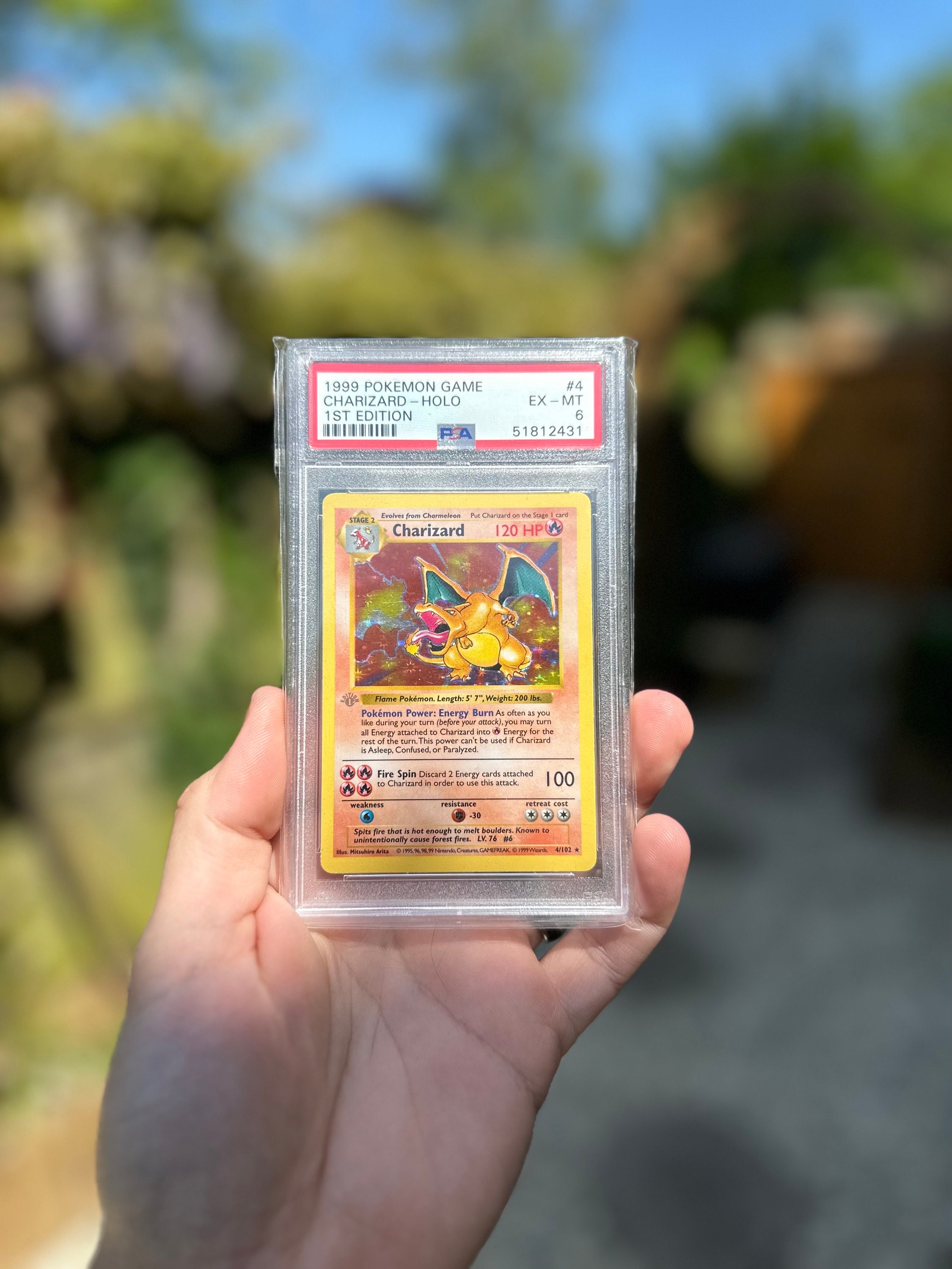 Original Charizard Card 1st Edition
