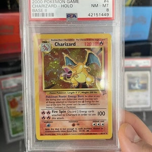 Charizard bs2 PSA8! NM