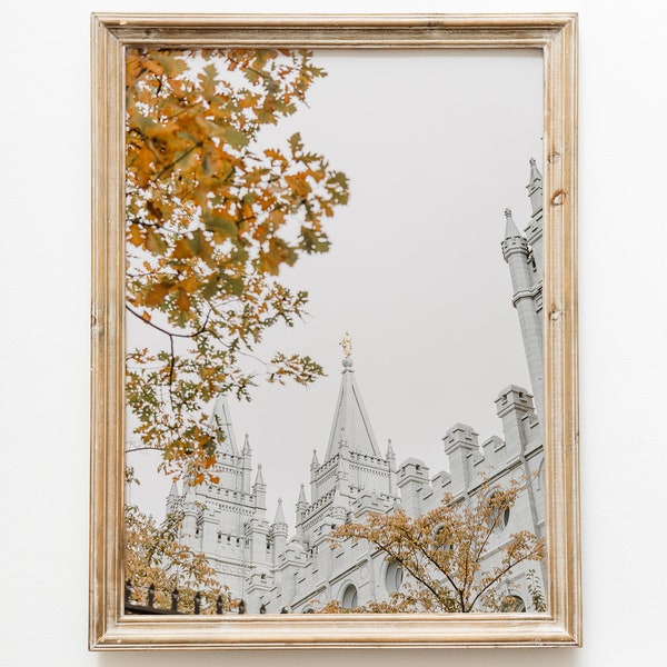 Slc Temple Print Etsy