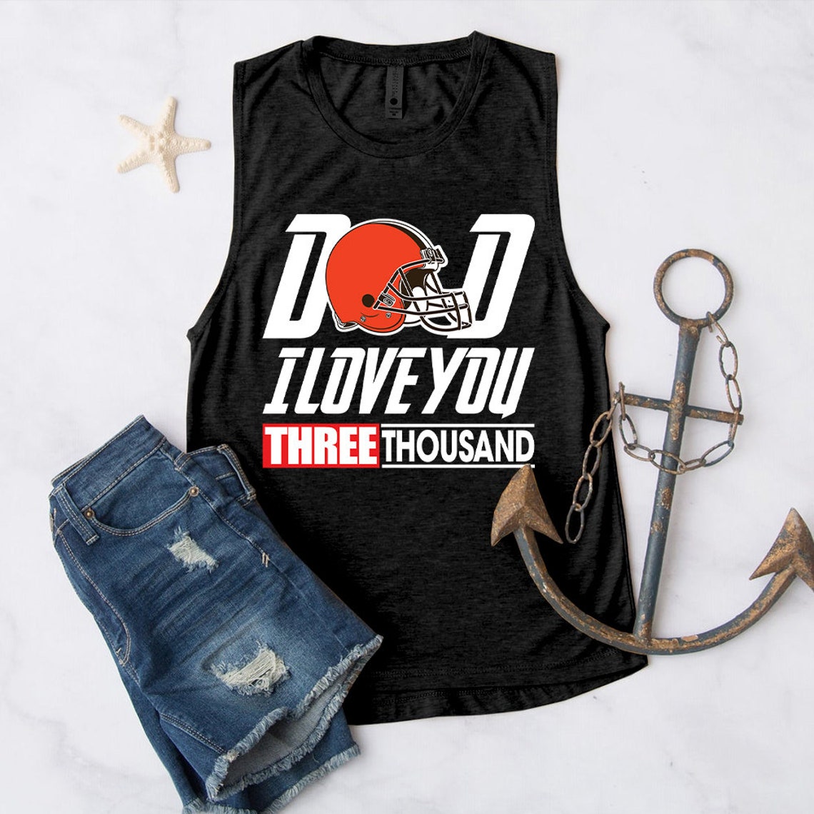 NFL Cleveland Browns Dad I Love You 3000 Fan Gift Father's