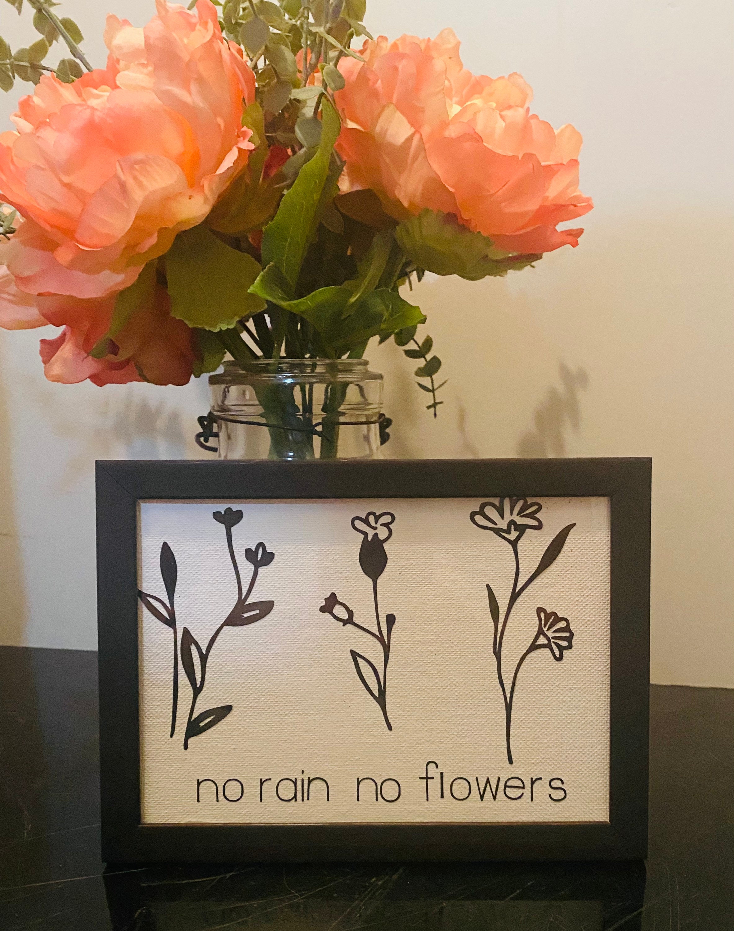 No rain No flowers 5x7 canvas art Etsy