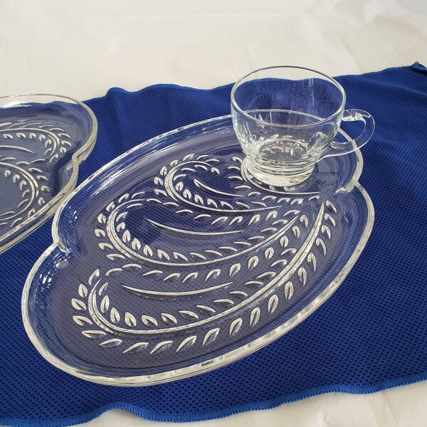 Snack Tray Glass Etsy