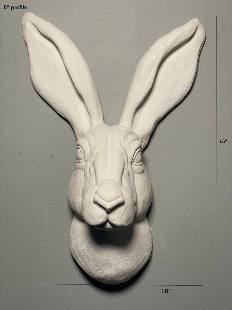 Rabbit Art Sculpture, Wall Art, Animal Sculpture , Art Object, Wall ...