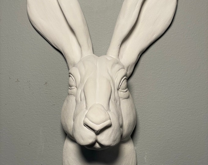 Rabbit Art Sculpture, Wall Art, Animal Sculpture , Art Object, Wall ...