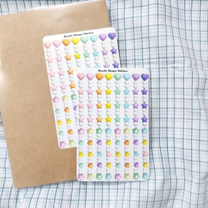 Y2K Beads Charms Polco Sticker, Beads chain sticker for journal, bujo, scrapbook, phone decal, planner, greeting cards, kpop toploader deco