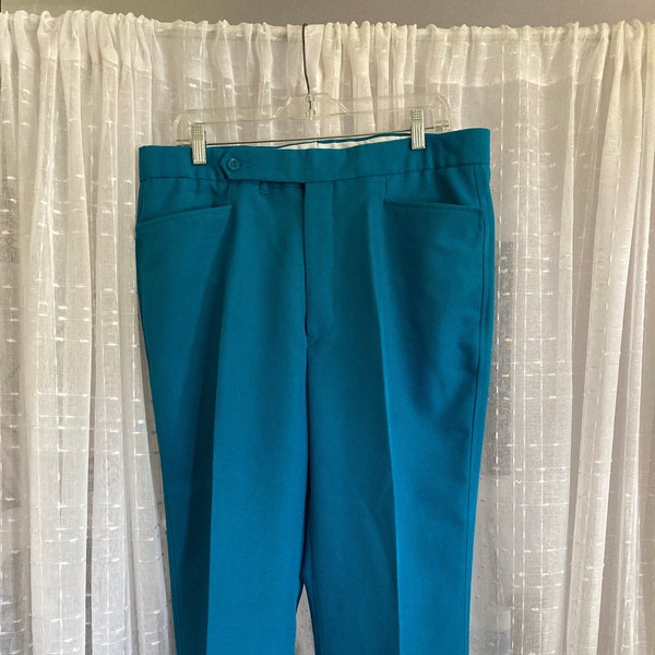 vintage Sansabelt Munsingwear Pants //36 » taille// vintage Golf pant//vintage Disco pants//Caddyshack Pants// Turquoise Pants