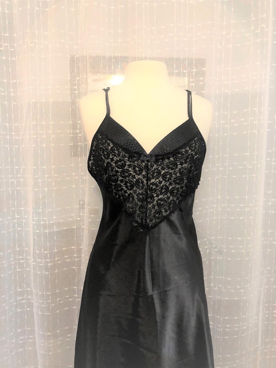 Vintage Sexy Black Nightgown// Size M// Val Mode//Sexy Night | Etsy