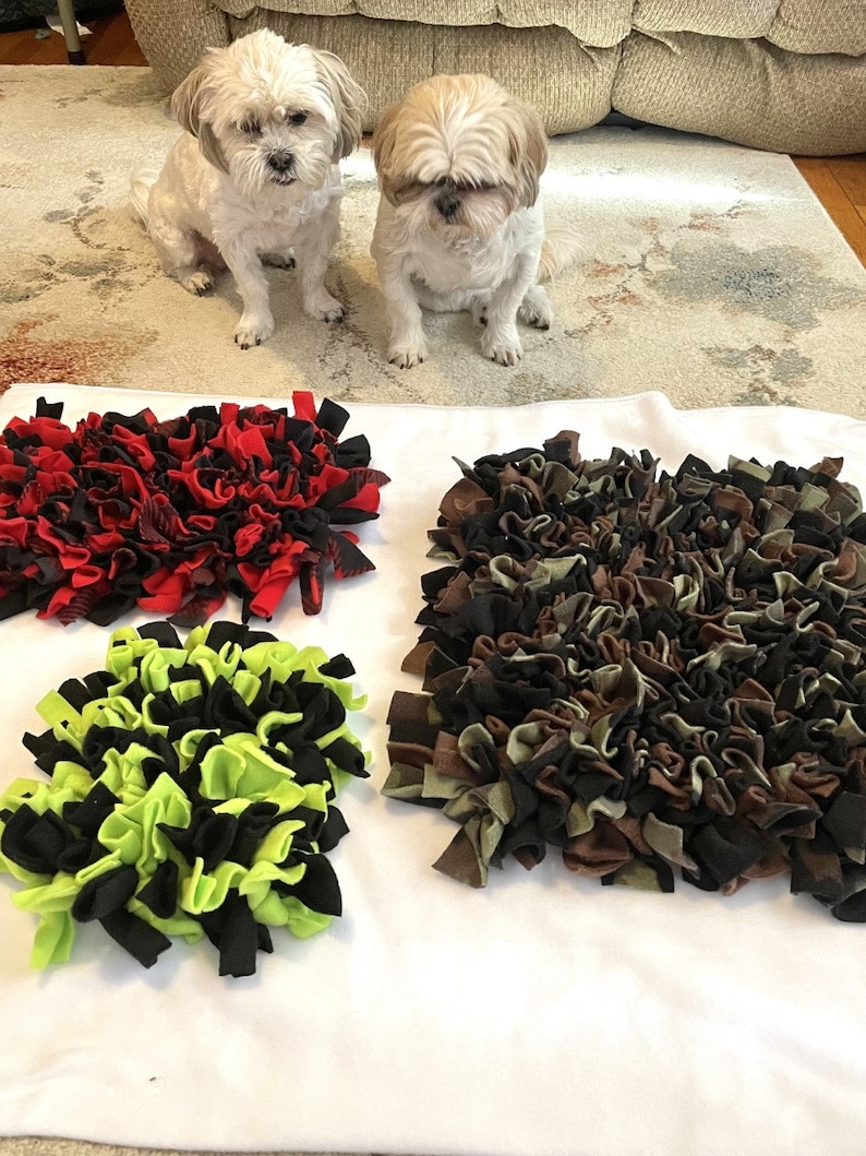 SMALL Burnt Orange Snuffle Mat for Dogs - Enrichment Mat - Rooting Rug ...