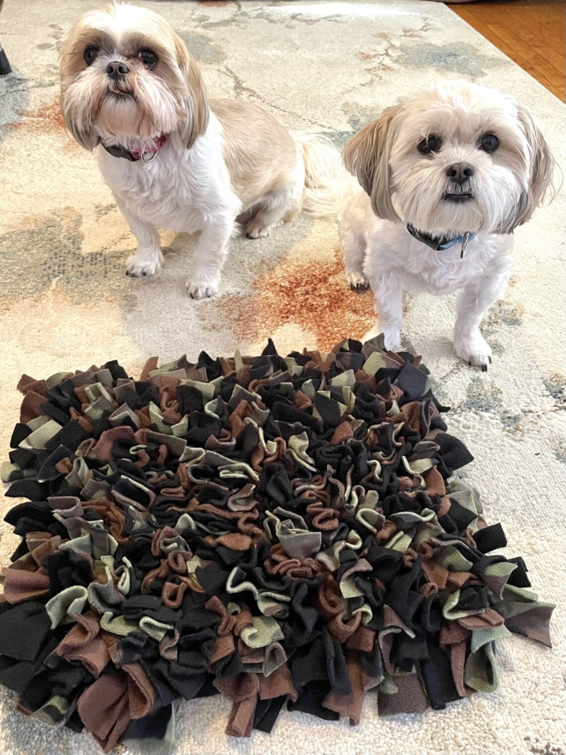 SMALL Burnt Orange Snuffle Mat for Dogs - Enrichment Mat - Rooting Rug ...