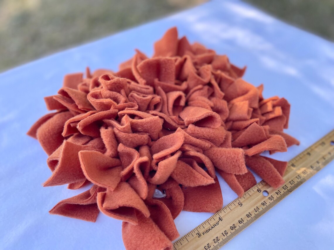 SMALL Burnt Orange Snuffle Mat for Dogs - Enrichment Mat - Rooting Rug ...