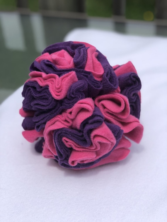 Purple and Pink Snuffle Ball for Dogs MEDIUM Dog Supplies Fleece Snuffle  Ball Dog Treat Ball Gift for Dog Gift for Dog Owner 