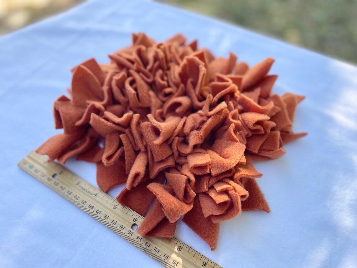 SMALL Burnt Orange Snuffle Mat for Dogs - Enrichment Mat - Rooting Rug ...