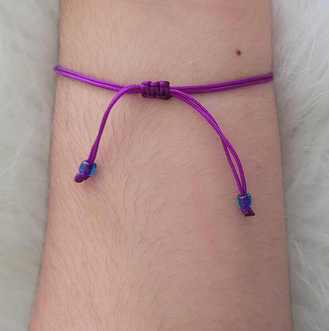Beads Bracelet Mexican Bracelet Purple Bracelet Pull tight Etsy