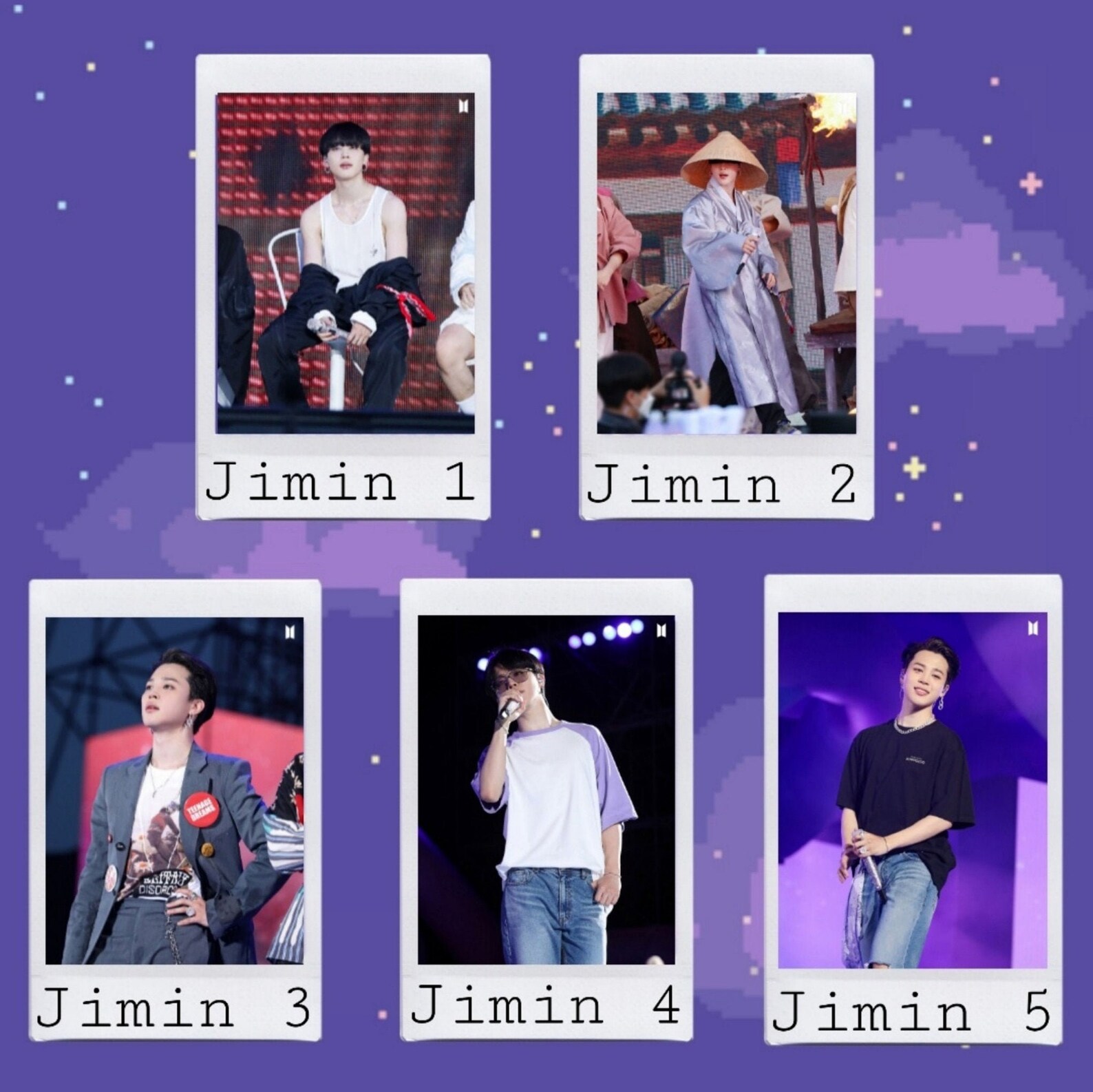 Bts Muster Sowoozoo 2021 Concert Polaroid Cards | Etsy