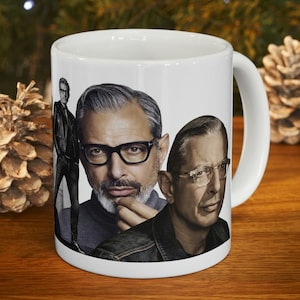 Jeff Goldblum - Jurassic Park - Independence day - Man Candy - Sexiest Man of the Year - Ceramic Coffee Mug - 11oz or 15oz Tea Cup