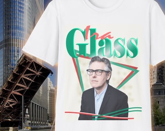 Ira Glass - Apresentador desta vida americana - Rádio Pública Nacional - Estação de transmissão pública - WBEZ FM - Camiseta gráfica unissex Softstyle
