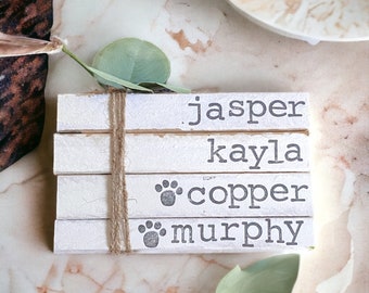 Personalized Custom Book Decor,  Hand Stamped Book Stacks, Mothers Day Gift, Farmhouse Home Decor, Holiday Decor