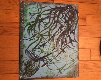 Custom Acrylic and Watercolor on Stretched Canvas (swipe for examples)