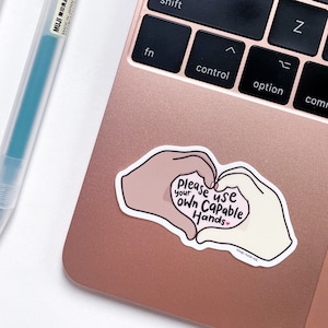 Capable Hands sticker - doctor, nurse, family medicine, medical sticker