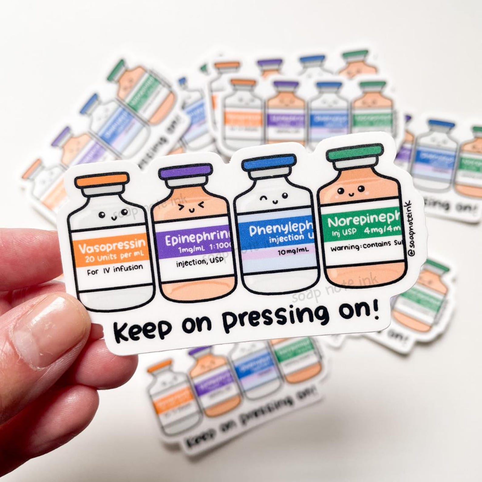 Keep on Pressing on - Medical Sticker, Anesthesiologist, Emergency, ER ...