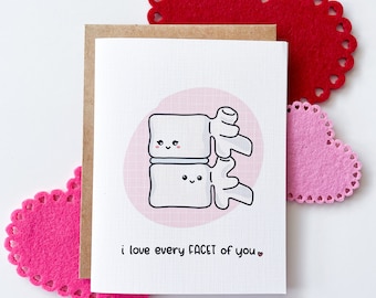 I Love Every Facet of You; doctor, nurse, medical, spine greeting card