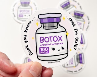 Botox - medical sticker, dermatology, aesthetics, nurse, nurse practitioner, doctor, cosmetics, plastic surgeon