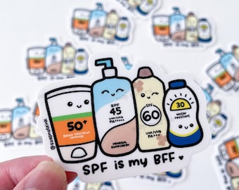 SPF is my BFF - medical sticker, dermatology, aesthetics, nurse, nurse practitioner, doctor, cosmetics, plastic surgeon