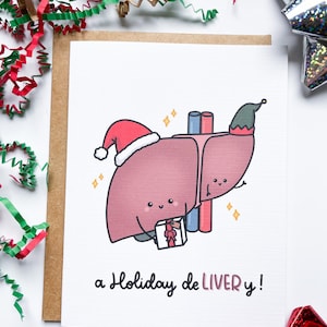 Une livraison pendant les Fêtes - médecin, infirmière, carte médicale, foie, hépatologue, gastro-entérologue, carte de vacances