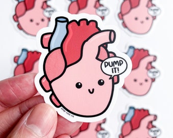 Pump it - medical sticker, heart, cardiologist, doctor, surgeon, nurse, veterinary