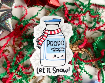 Let it Snow sticker - doctor, nurse, anesthesiologist, pharmacist, emergency doctor, medical sticker