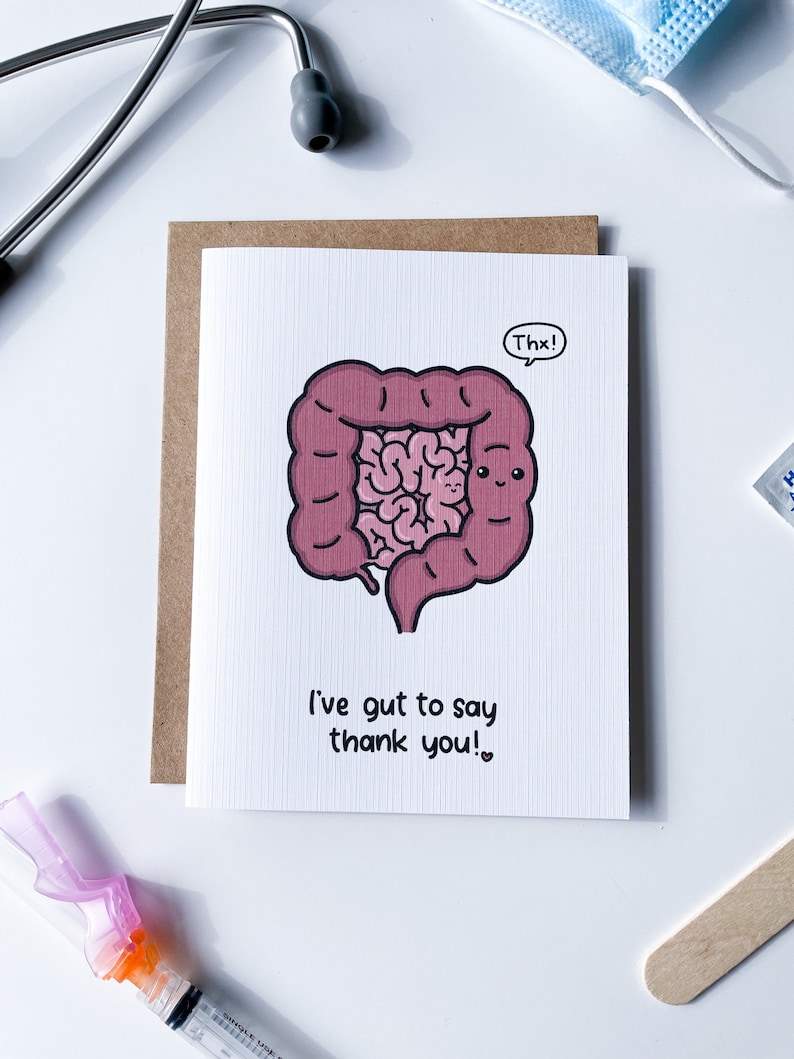 I've Gut to Say Thank You Thank You Card Doctor Nurse Etsy