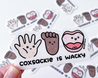 Coxsackie is Wacky - medical sticker, pediatrics, infectious disease, neonatology, doctor, surgeon, nurse, pediatrician