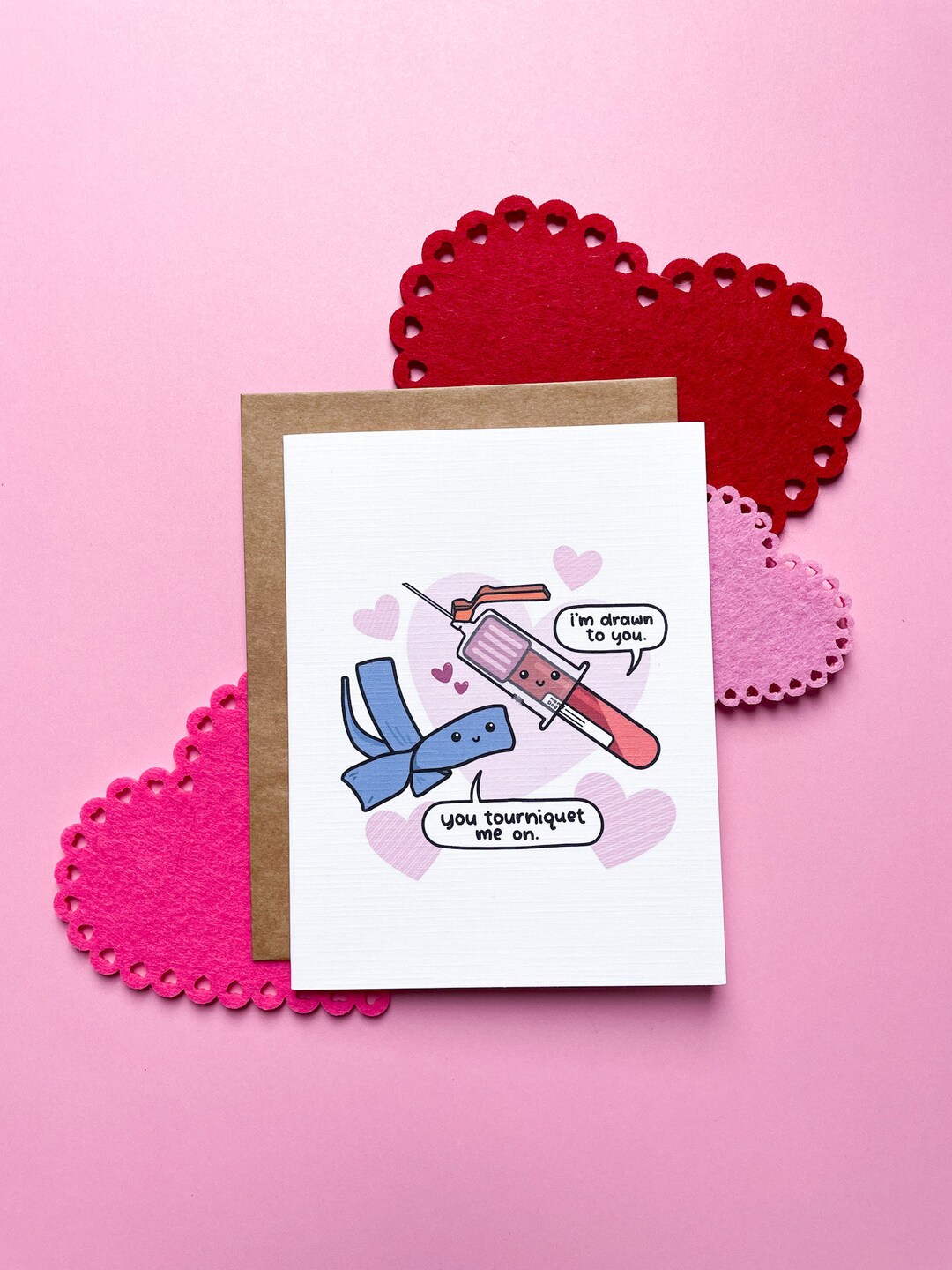 You Tourniquet Me on Medical Greeting Card, Laboratory, Lab Tech
