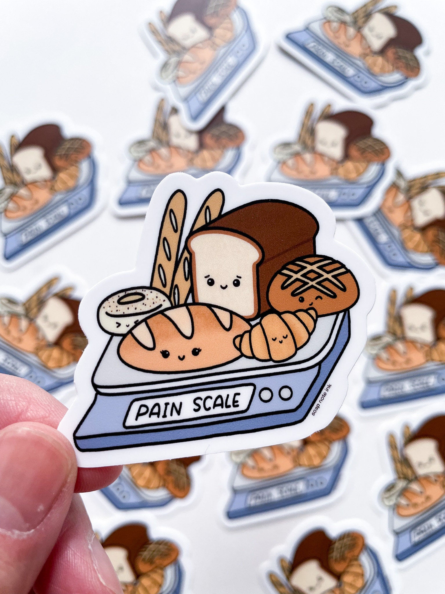 Pain Scale Sticker - Doctor, Pain Medicine, Palliative Care, French Pun ...