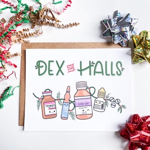 DEX the Halls - ホリデー カード、デキサメタゾン、救急医、看護師、小児科医、眼科医、耳鼻咽喉科医、呼吸器科医