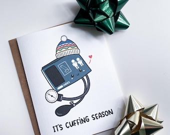 It's CUFFing Season - holiday card, family doctor, pediatrician, internal medicine, cardiology, blood pressure, doctor, nurse