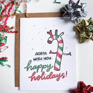 Aorta wenst je fijne feestdagen - kerstkaart, arts, verpleegkundige, cardioloog, vaatchirurgie
