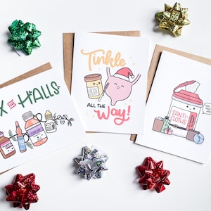 Holiday Card Bundle - medical cards, holiday cards for doctor, nurse, healthcare workers