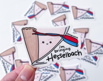 Hesselbach - vinyl sticker, general surgery, surgeon, medical, funny, doctor, nurse